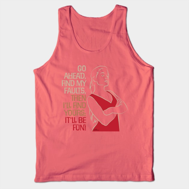 Find Fault-light Tank Top by NN Tease